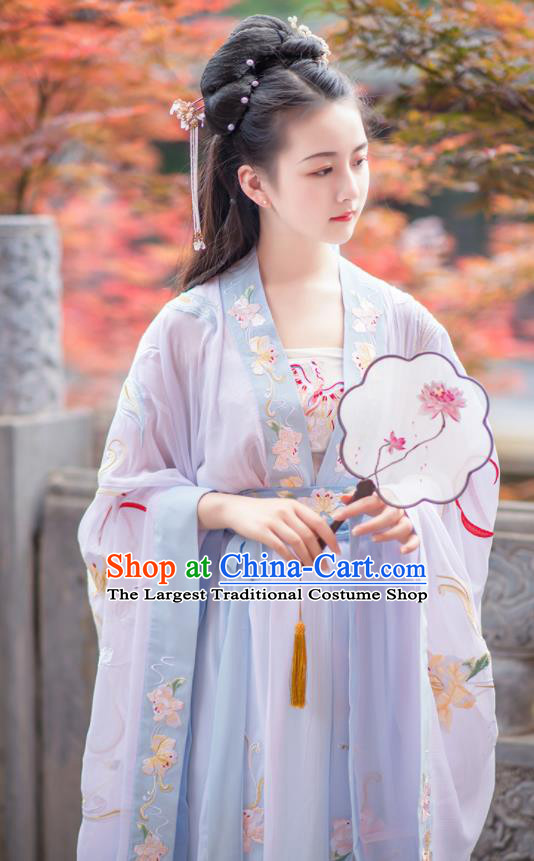 Chinese Ancient Nobility Lady Hanfu Dress Antique Traditional Tang Dynasty Court Princess Historical Costume for Women