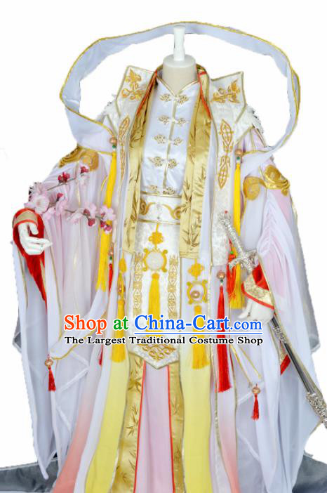 Customized Chinese Cosplay Swordsman Costume Ancient Drama Crown Prince Clothing for Men