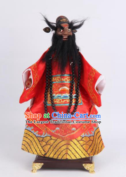 Traditional Chinese Handmade Zhong Kui Puppet Marionette Puppets String Puppet Wooden Image Arts Collectibles