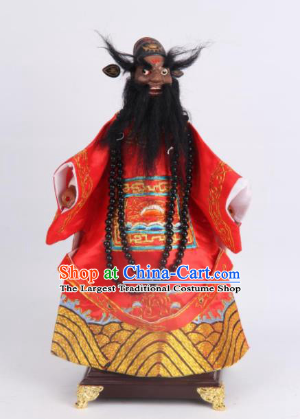 Traditional Chinese Handmade Zhong Kui Puppet Marionette Puppets String Puppet Wooden Image Arts Collectibles