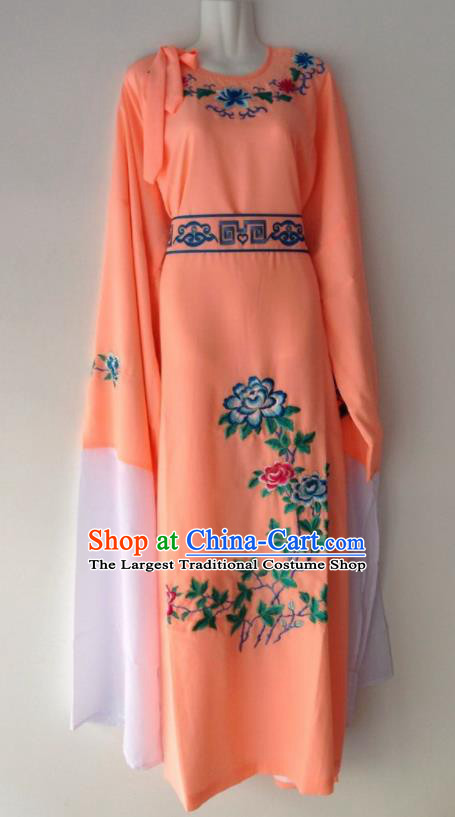 Traditional Chinese Huangmei Opera Niche Orange Robe Ancient Gifted Scholar Costume for Men