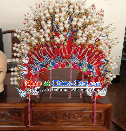 Traditional Chinese Beijing Opera Bride Phoenix Coronet Ancient Imperial Consort Headwear for Women