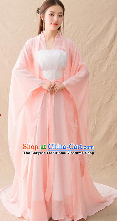 Traditional Chinese Northern and Southern Dynasties Princess Hanfu Dress Ancient Drama Goddess Replica Costumes for Women
