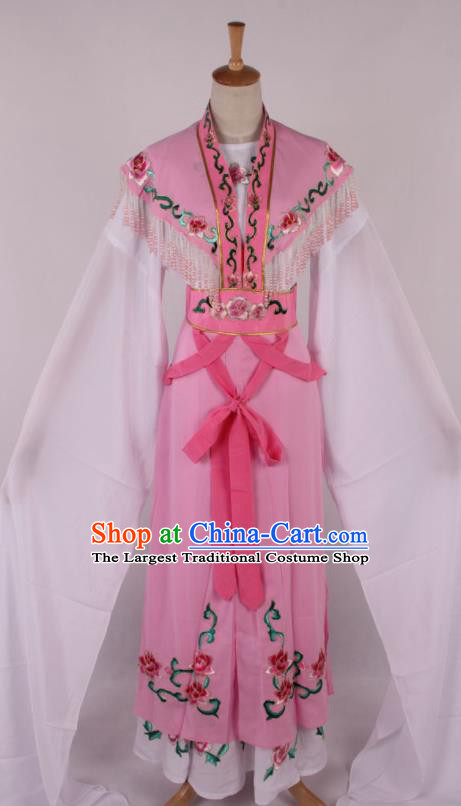 Chinese Traditional Beijing Opera Actress Princess Pink Dress Ancient Peking Opera Diva Costume for Women