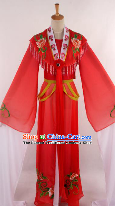 Chinese Traditional Opera Romance of the West Chamber Red Dress Ancient Peking Opera Nobility Lady Costume for Women