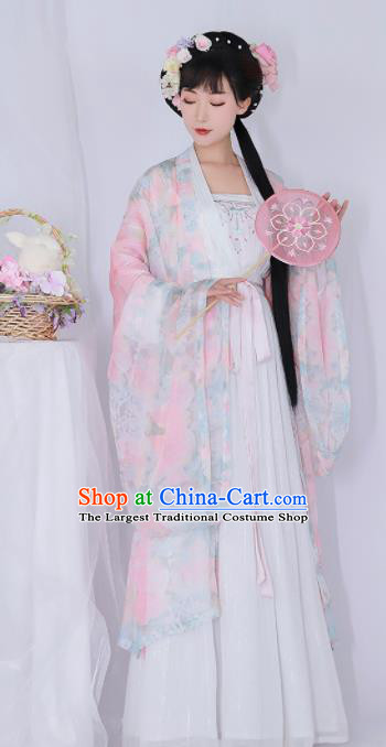 Chinese Ancient Drama Goddess Hanfu Dress Traditional Tang Dynasty Palace Lady Replica Costumes for Women