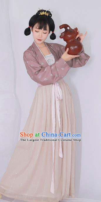 Chinese Ancient Drama Court Maid Hanfu Dress Traditional Tang Dynasty Palace Lady Replica Costumes for Women