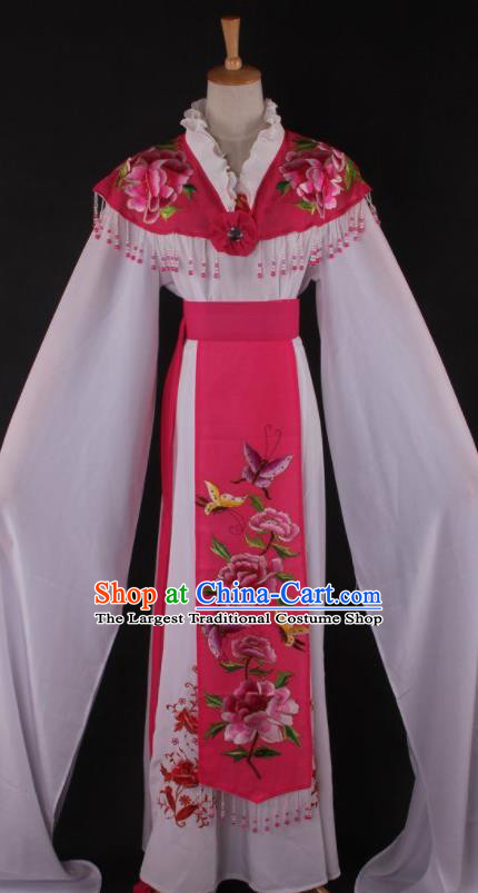 Professional Chinese Beijing Opera Princess Rosy Dress Ancient Traditional Peking Opera Diva Costume for Women