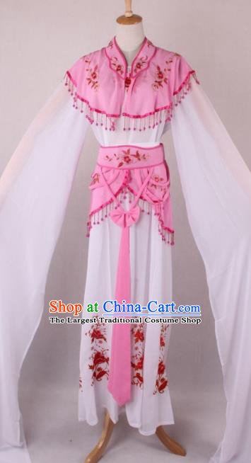 Professional Chinese Beijing Opera Court Lady Pink Dress Ancient Traditional Peking Opera Costume for Women