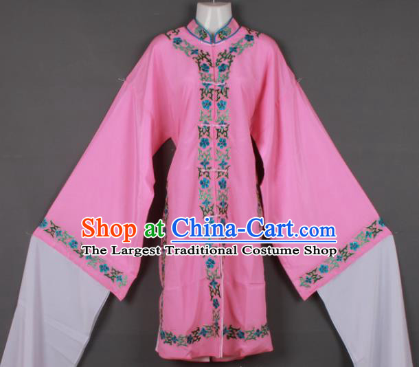 Professional Chinese Shaoxing Opera Pink Blouse Ancient Traditional Peking Opera Diva Costume for Women