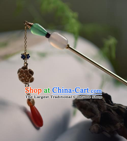 Chinese Ancient Princess Hair Accessories Traditional Hanfu Tassel Hairpins for Women