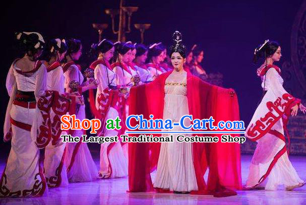 Beautiful Chinese Dance Xun Xiang Costume Traditional Court Dance Classical Dance Dress for Women