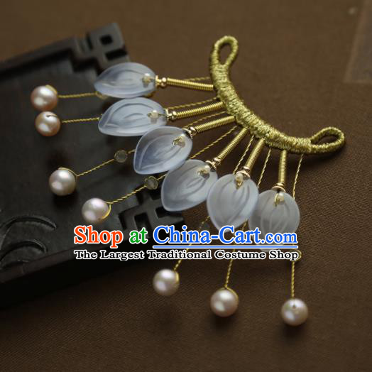 Chinese Ancient Princess Golden Tassel Hairpins Traditional Hanfu Hair Clip Hair Accessories for Women