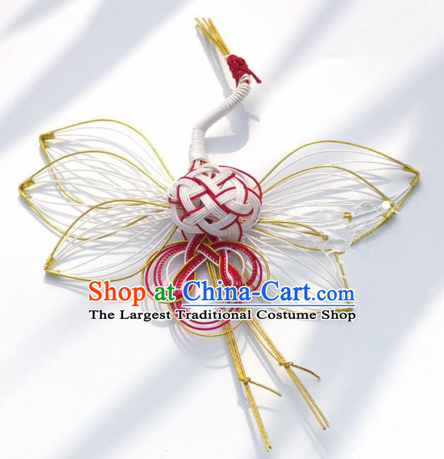 Japanese Geisha Kimono Crane Hairpins Traditional Yamato Hair Accessories for Women