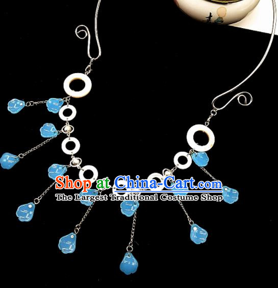 Chinese Ancient Hanfu Tassel Necklace Traditional Necklet Jewelry Accessories for Women