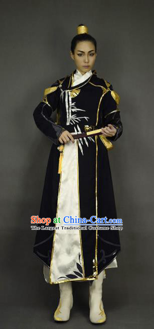 Chinese Ancient Cosplay Knight Young Hero Clothing Traditional Hanfu Swordsman Costume for Men