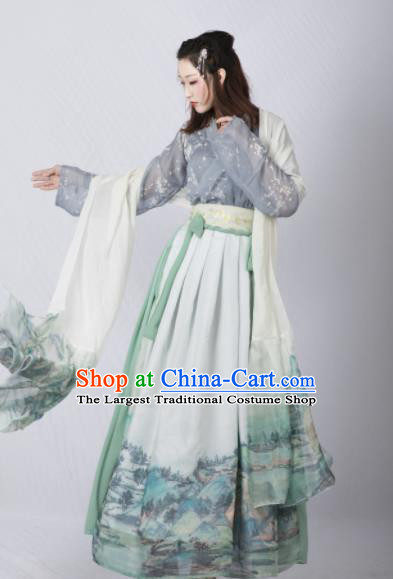 Chinese Ancient Cosplay Court Lady Dress Traditional Hanfu Princess Costume for Women