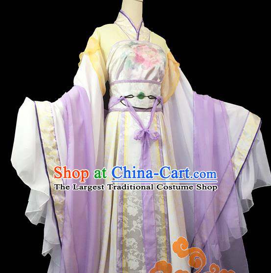 Traditional Chinese Cosplay Court Princess Dress Ancient Swordswoman Costume for Women