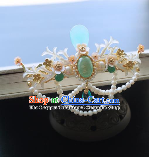 Chinese Ancient Princess Hairpins Hair Crown Traditional Handmade Hanfu Hair Accessories for Women