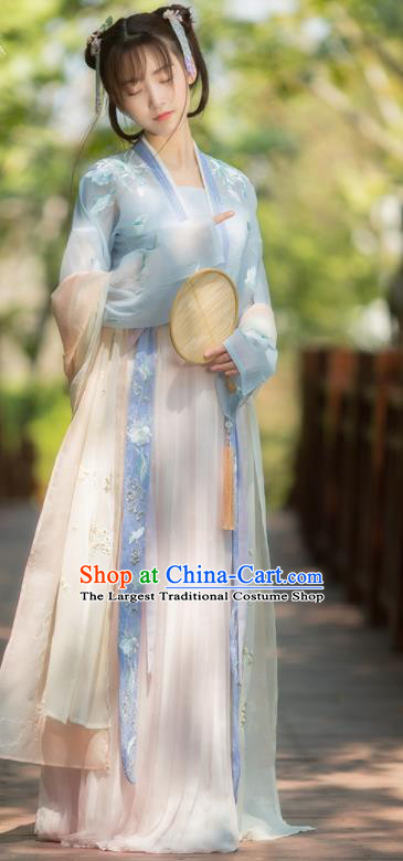 Traditional Chinese Song Dynasty Court Maid Hanfu Dress Ancient Nobility Lady Replica Costumes for Women