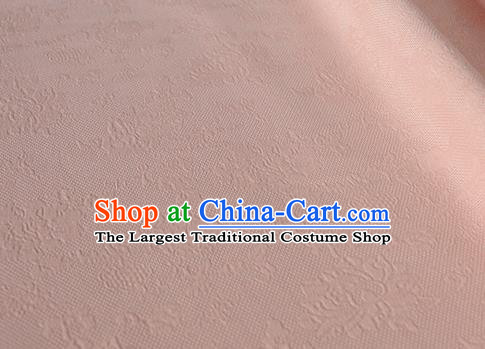 Asian Chinese Traditional Pattern Design Pink Silk Imitation China Qipao Silk Fabric Material