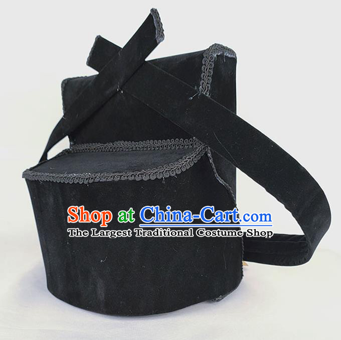 Chinese Traditional Song Dynasty Crown Prince Black Hat Ancient Scholar Headwear for Men