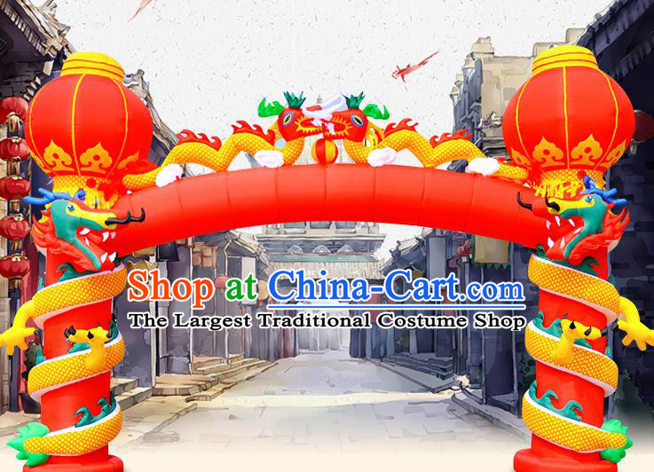 Large Chinese New Year Inflatable Dragon Models Inflatable Arches Archway