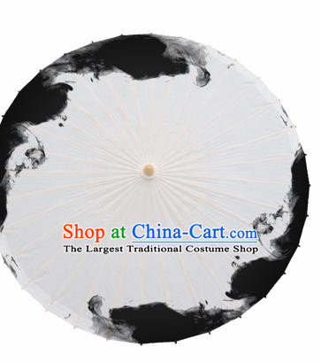 Chinese Traditional Ink Stained Oil Paper Umbrella Artware Paper Umbrella Classical Dance Umbrella Handmade Umbrellas