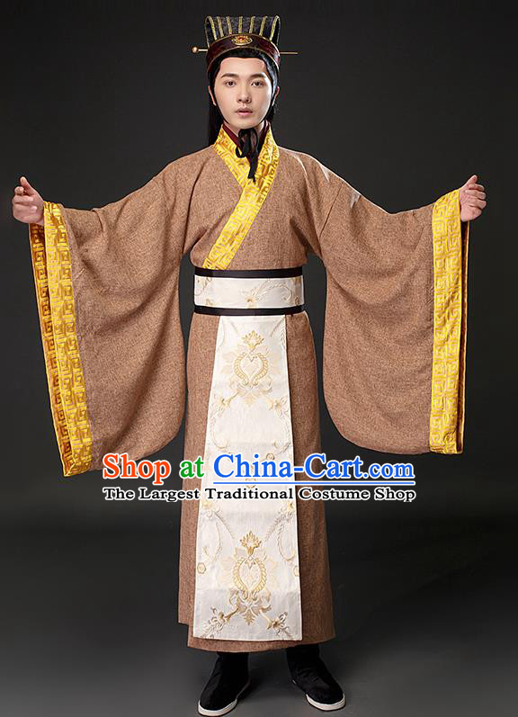 Chinese Ancient Royal Prince Clothing Traditional Han Dynasty Scholar Costumes for Men