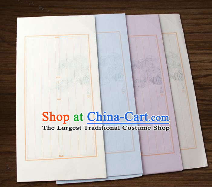 Traditional Chinese Classical Pattern Paper Handmade Calligraphy Xuan Paper Craft