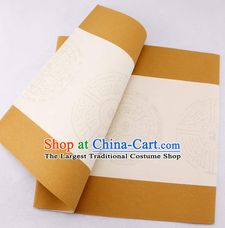 Traditional Chinese Classical Pattern Scroll Paper Handmade Calligraphy Couplet Xuan Paper Craft