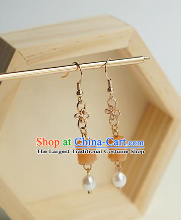 Handmade Chinese Classical Convallaria Ear Accessories Ancient Women Hanfu Earrings