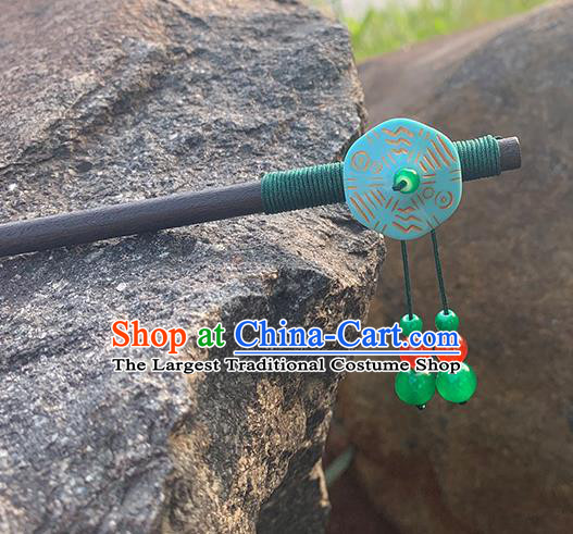 Chinese Classical Cheongsam Wood Hair Clip Hanfu Hair Accessories Handmade Ancient Ebony Hairpin for Women
