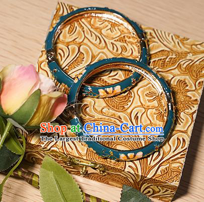 Chinese Classical Hanfu Enamel Bracelet Accessories Ancient Princess Bangle