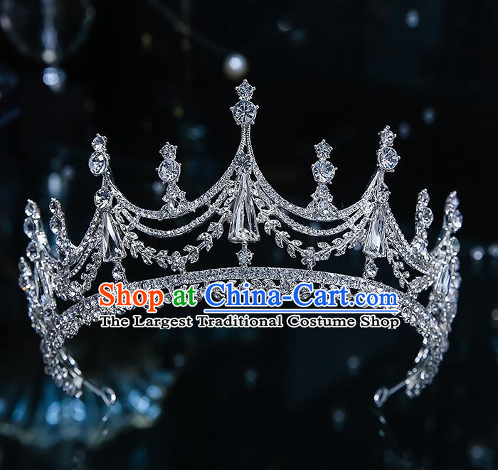 Handmade Baroque Hair Accessories Classical Jewelry Accessories European Princess Wedding Bride Crystal Royal Crown