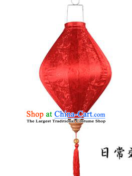 Chinese Traditional Bamboo Plum Pattern Red Silk Lanterns Handmade Hanging Lantern New Year Palace Lamp