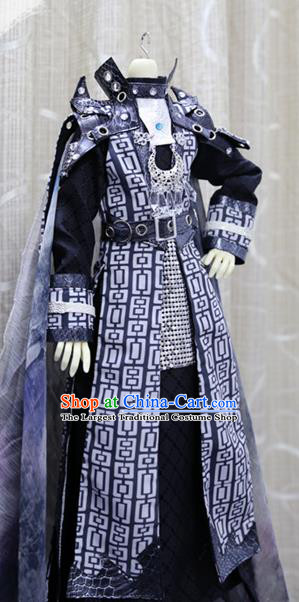 China Ancient Warrior Clothing Custom Professional Cosplay BJD Swordsman Sirius Costumes