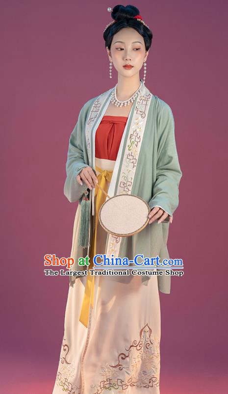 Traditional Song Dynasty Imperial Consort Hanfu Dress China Ancient Court Women Costumes Full Set