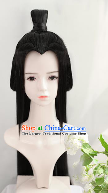 Chinese Cosplay Taoist Nun Wigs Best Quality Wigs China Wig Chignon Ancient Female Swordsman Wig Sheath