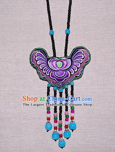 China National Jewelry Accessories Ethnic Handmade Embroidered Necklace