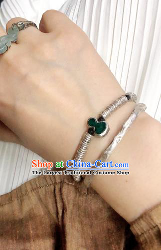 Chinese Traditional Jewelry Handmade Silver Bracelet Accessories