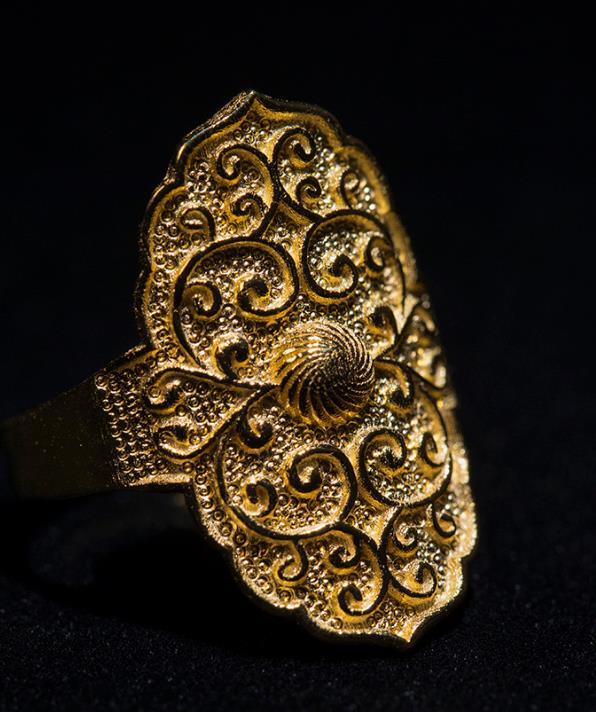 China Song Dynasty Jewelry Accessories Ancient Empress Golden Ring for Women