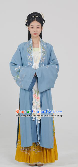 China Song Dynasty Traditional Hanfu Dress Historical Clothing Ancient Noble Lady Costumes Full Set