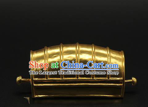 China Handmade Ming Dynasty Emperor Hair Accessories Ancient Crown Prince Hairpin Hairdo Crown