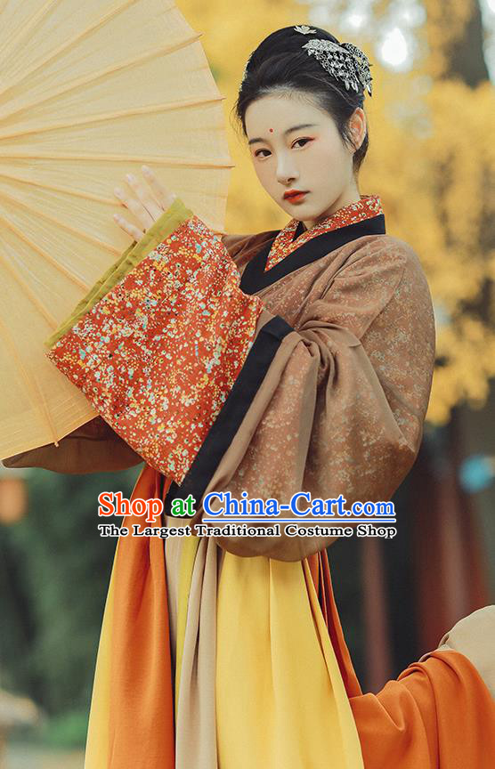 Ancient China Royal Infanta Hanfu Dress Costumes Traditional Jin Dynasty Palace Princess Historical Clothing Complete Set