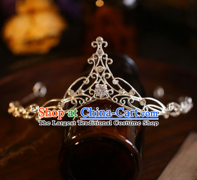 Top Grade Royal Crown Handmade Princess Hair Accessories Halloween Jewelry Ornaments