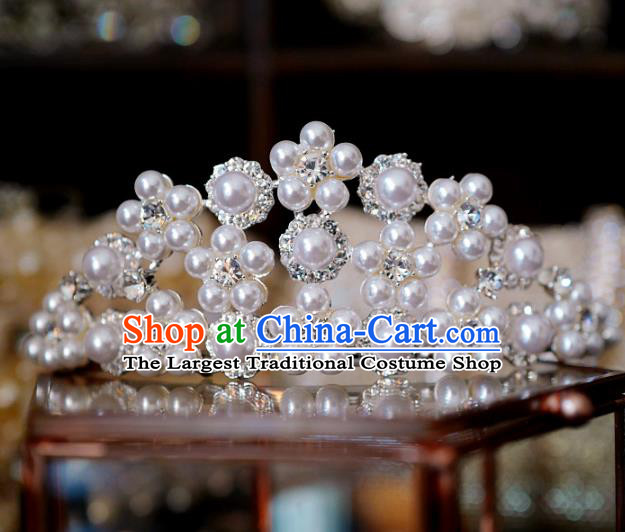 European Wedding Bride Hair Comb Handmade Baroque Royal Crown Court Hair Accessories