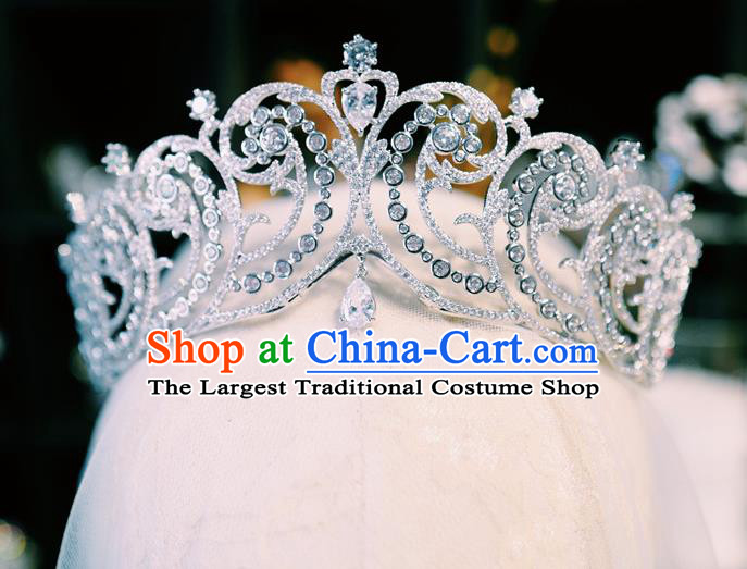 Handmade European Court Royal Crown Headwear Women Jewelry Accessories Baroque Bride Headwear