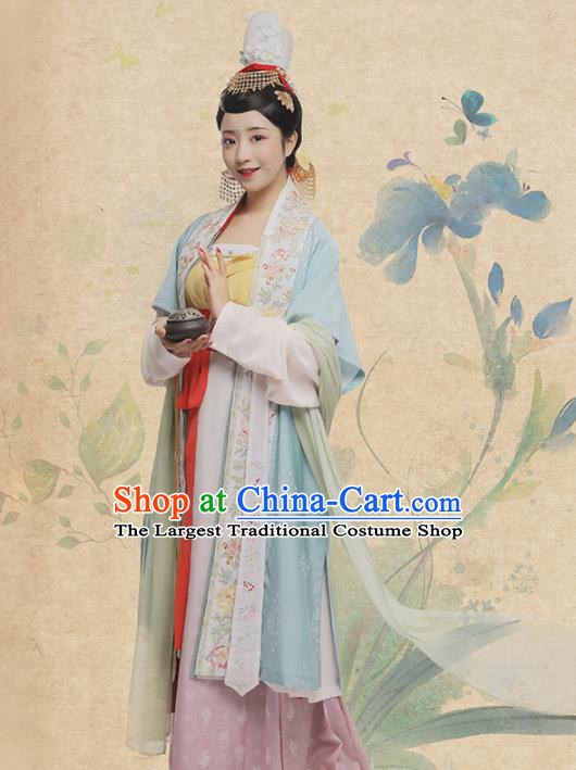 Chinese Ancient Countess Hua Rui Hanfu Dress Traditional Song Dynasty Royal Dowager Costumes for Women