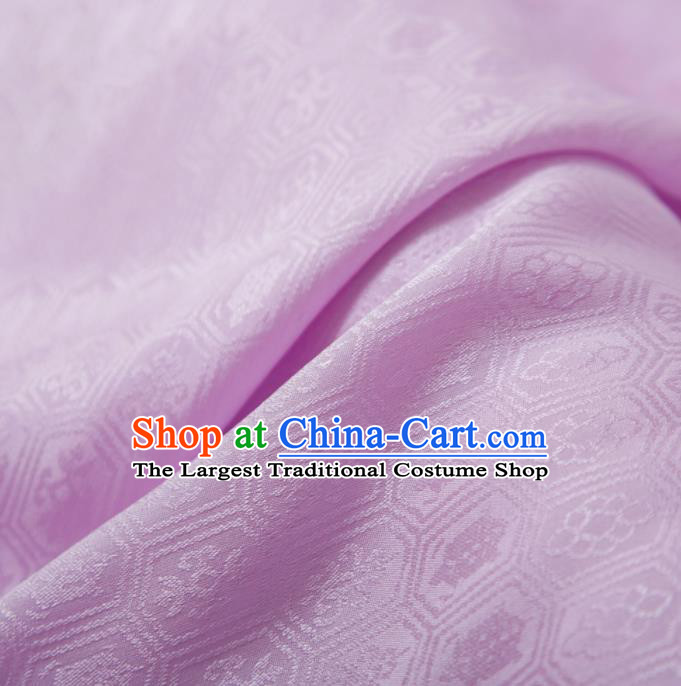 Chinese Classical Septaria Pattern Design Pink Silk Fabric Asian Traditional Cheongsam Brocade Material